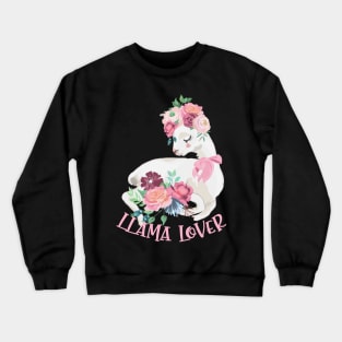 Cute Llama Lovers Crewneck Sweatshirt